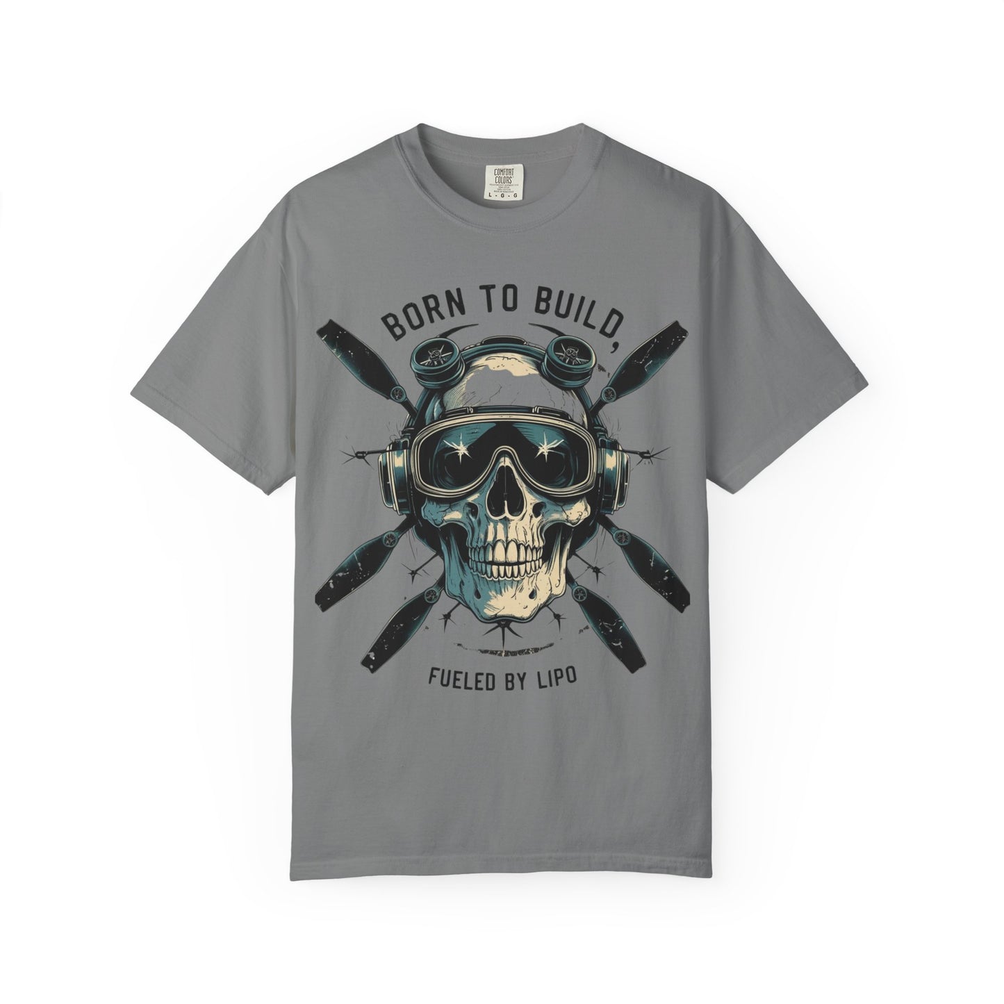 RC Skull T-Shirt, Unisex Graphic Tee, Born to Build Apparel, Gift for Builders, Edgy Streetwear, Unique Fashion Statement