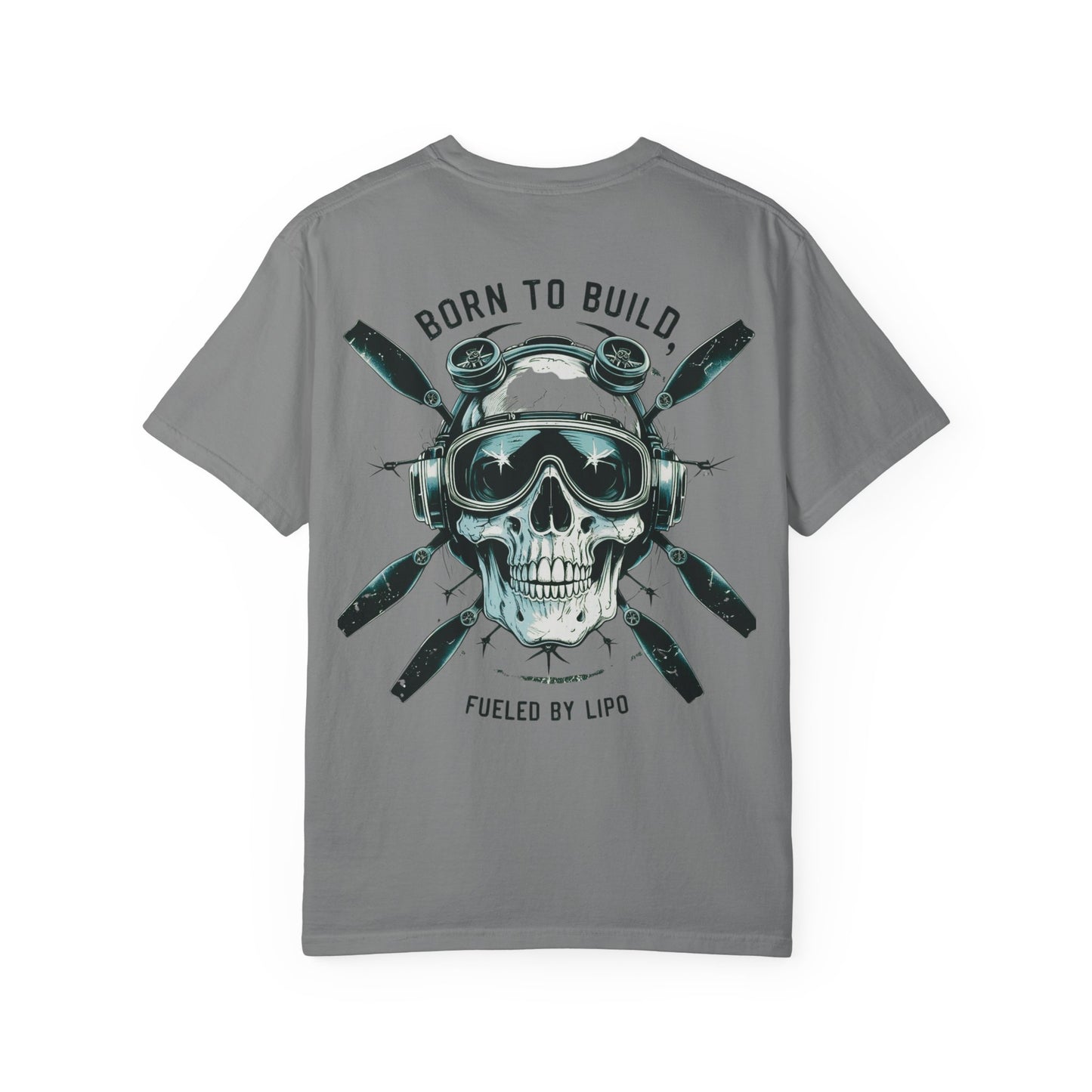 RC Skull T-Shirt, Unisex Graphic Tee, Born to Build Apparel, Gift for Builders, Edgy Streetwear, Unique Fashion Statement