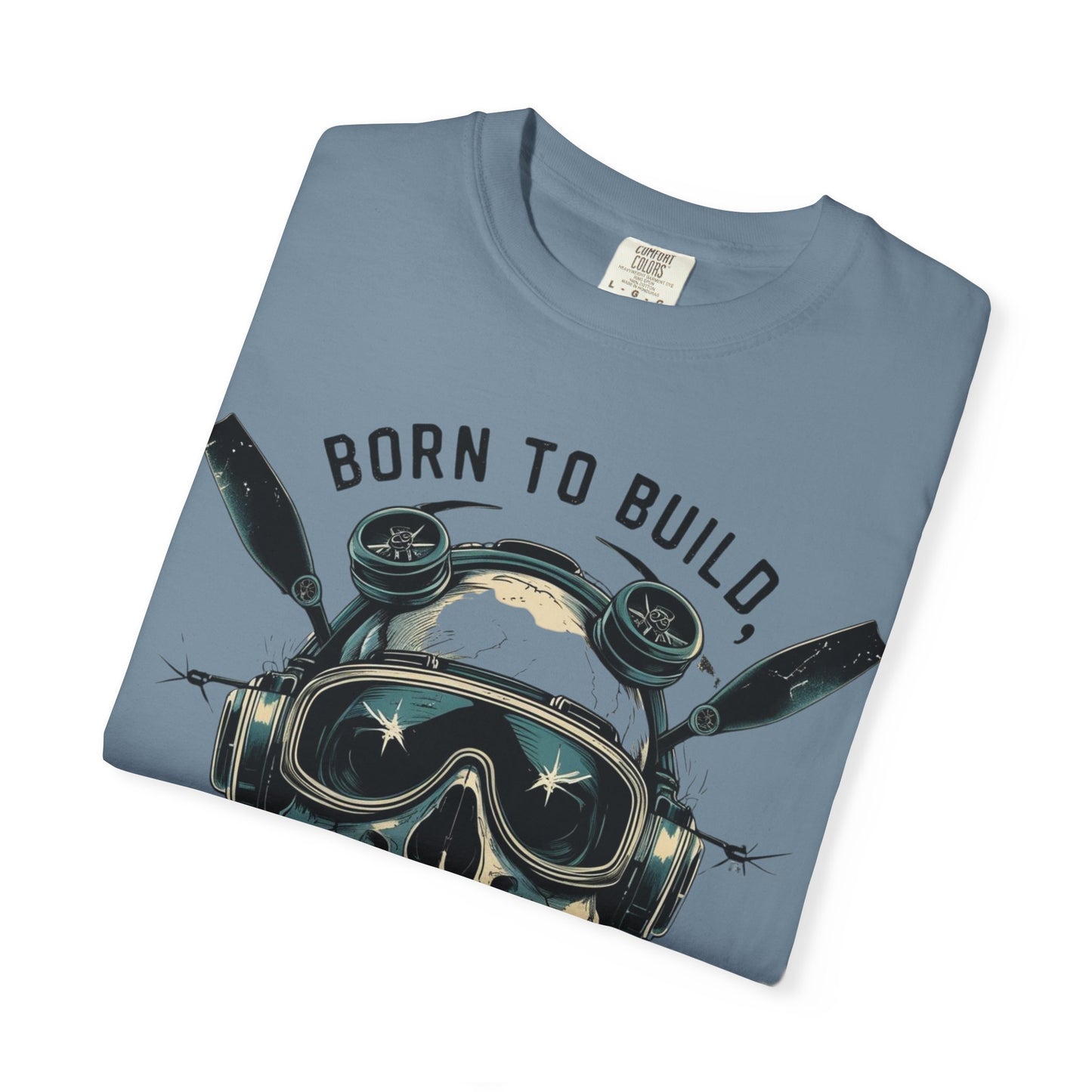 RC Skull T-Shirt, Unisex Graphic Tee, Born to Build Apparel, Gift for Builders, Edgy Streetwear, Unique Fashion Statement