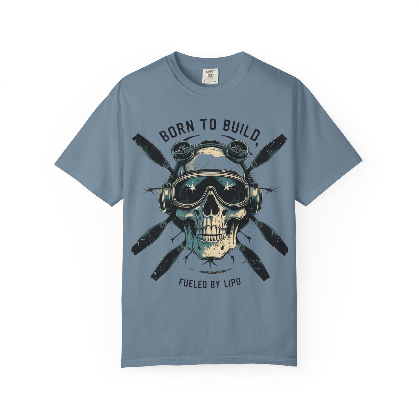 RC Skull T-Shirt, Unisex Graphic Tee, Born to Build Apparel, Gift for Builders, Edgy Streetwear, Unique Fashion Statement