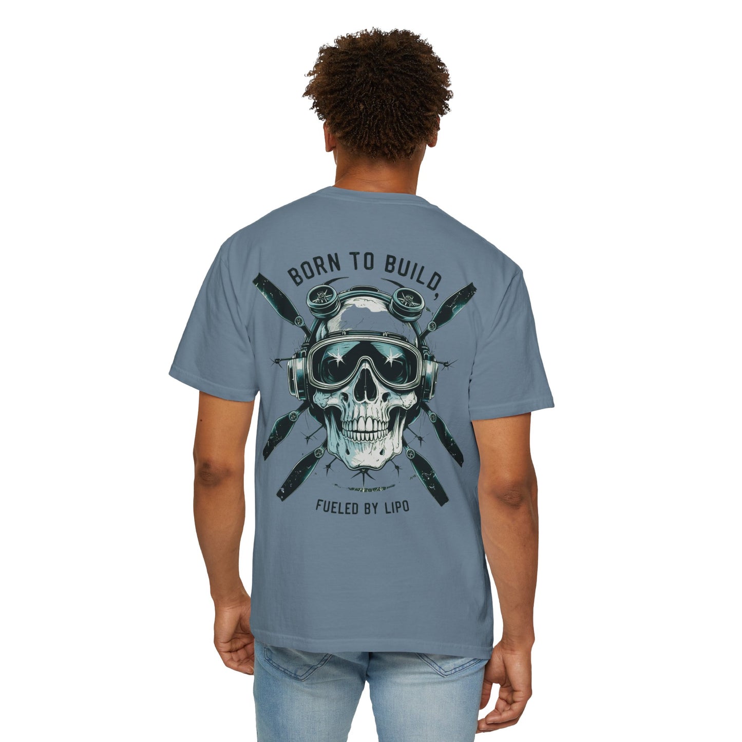 RC Skull T-Shirt, Unisex Graphic Tee, Born to Build Apparel, Gift for Builders, Edgy Streetwear, Unique Fashion Statement