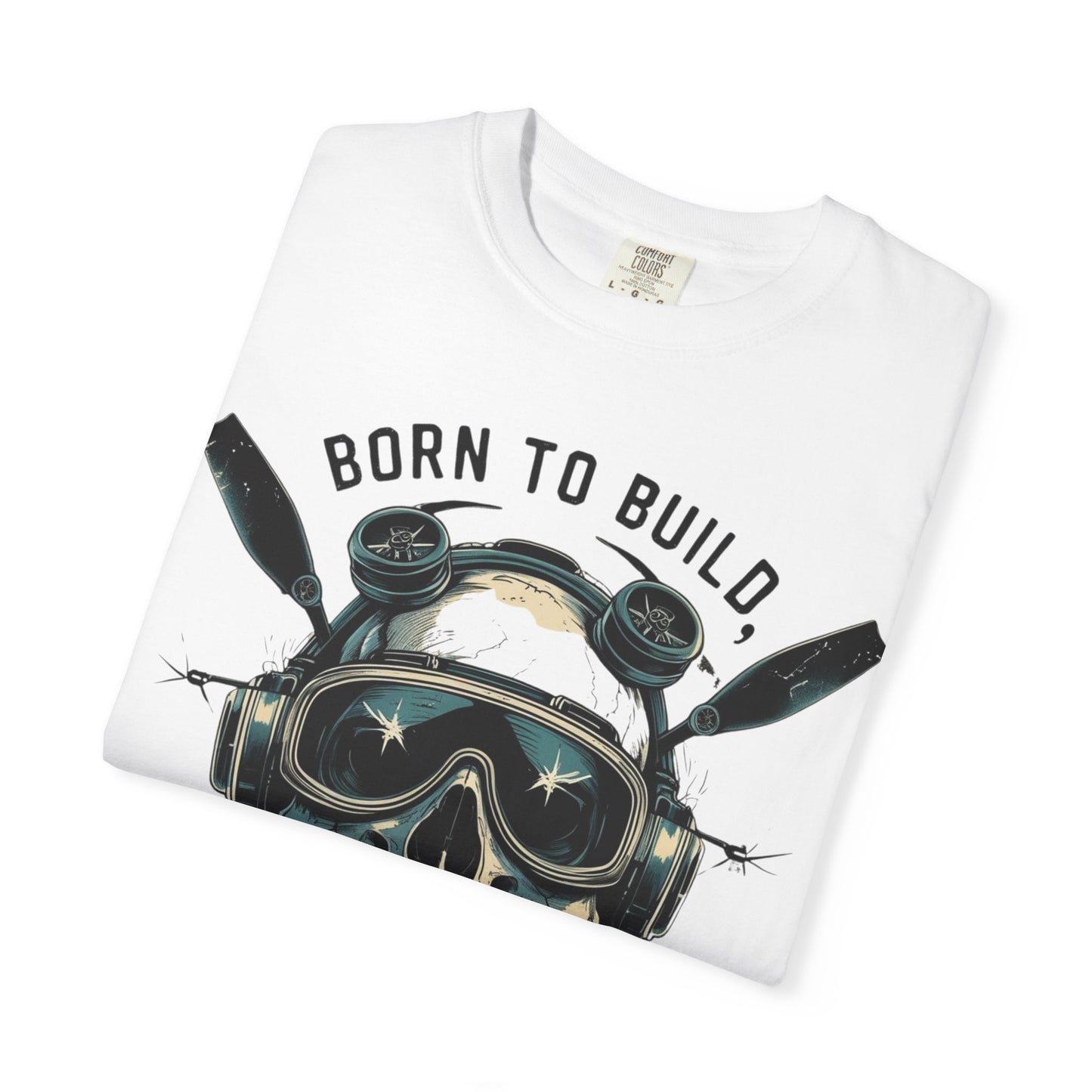 RC Skull T-Shirt, Unisex Graphic Tee, Born to Build Apparel, Gift for Builders, Edgy Streetwear, Unique Fashion Statement