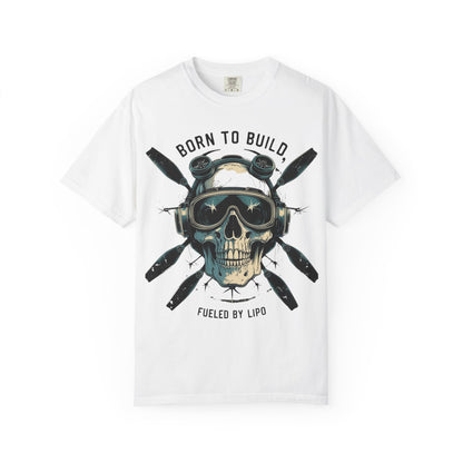 RC Skull T-Shirt, Unisex Graphic Tee, Born to Build Apparel, Gift for Builders, Edgy Streetwear, Unique Fashion Statement