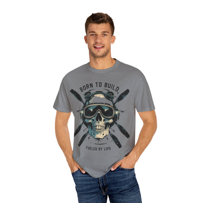 RC Skull T-Shirt, Unisex Graphic Tee, Born to Build Apparel, Gift for Builders, Edgy Streetwear, Unique Fashion Statement