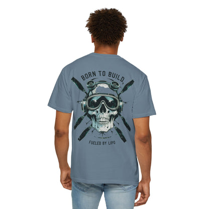 RC Skull T-Shirt, Unisex Graphic Tee, Born to Build Apparel, Gift for Builders, Edgy Streetwear, Unique Fashion Statement