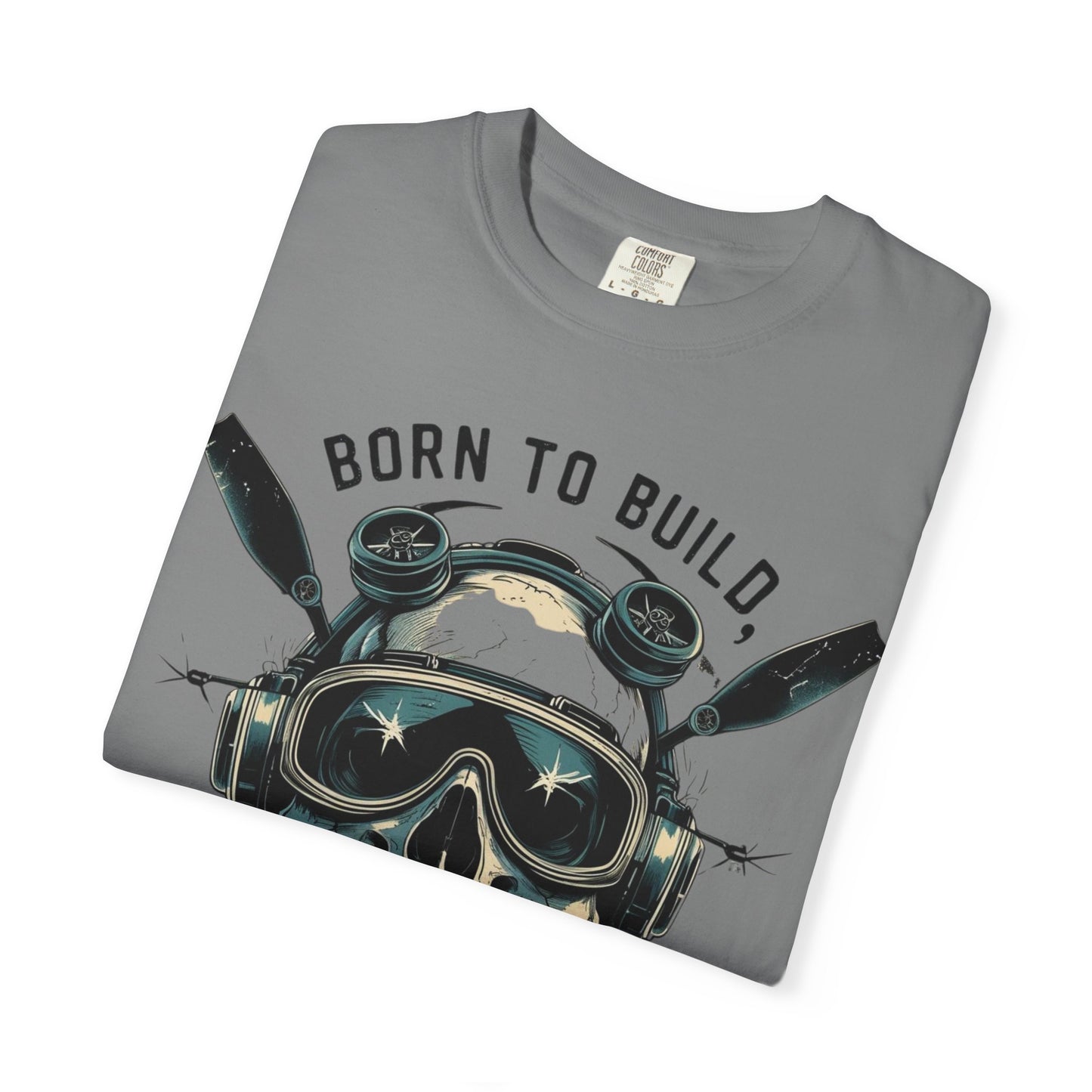 RC Skull T-Shirt, Unisex Graphic Tee, Born to Build Apparel, Gift for Builders, Edgy Streetwear, Unique Fashion Statement