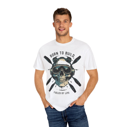 RC Skull T-Shirt, Unisex Graphic Tee, Born to Build Apparel, Gift for Builders, Edgy Streetwear, Unique Fashion Statement